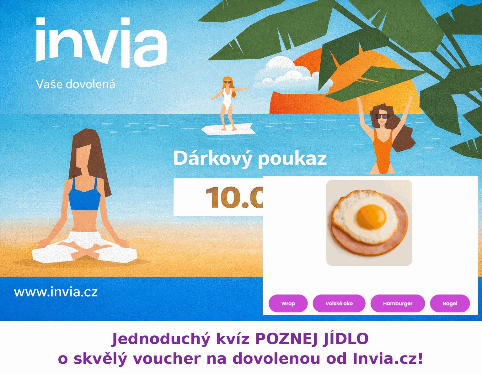 Invia voucher za 10.000Kč